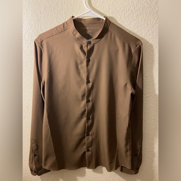 Perry Ellis no collar button up (never worn) - Picture 1 of 1